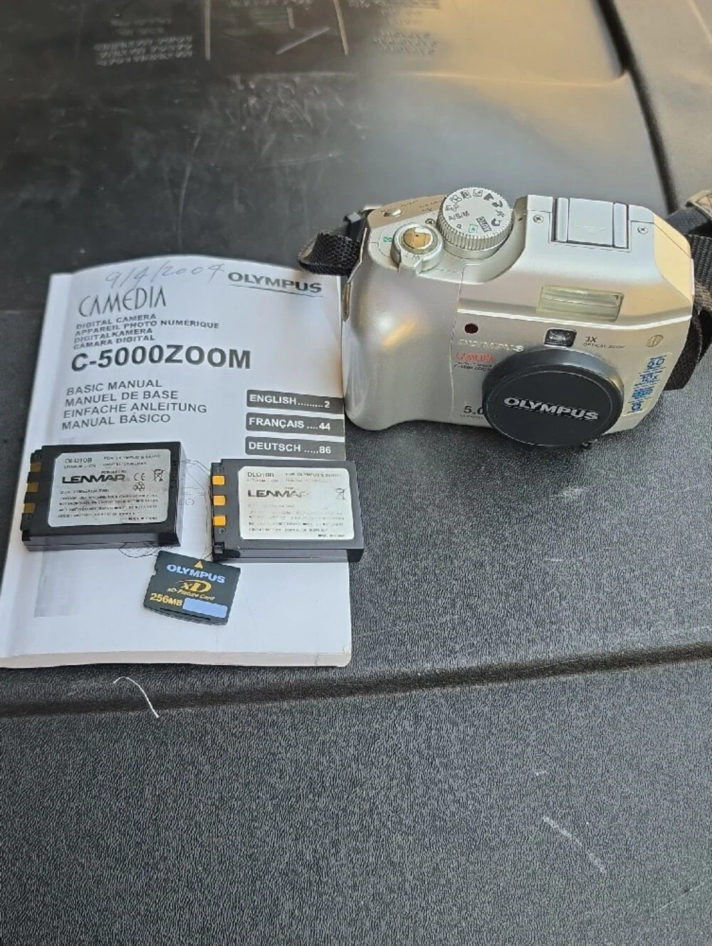 Olympus Silver Point-and-Shoot Digital Camera with Batteries and 256MB Card, 5.0